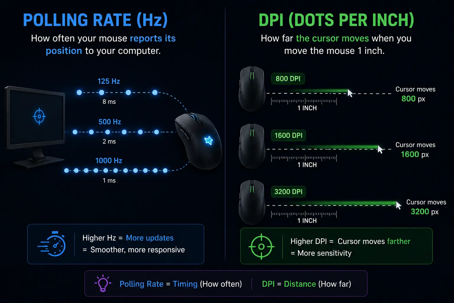 Polling Rate vs DPI Whats the Difference